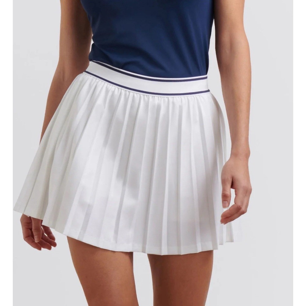 Peter Millar Womens Golf Skort Mickey Pleated Med. White Polyester MSRP $140